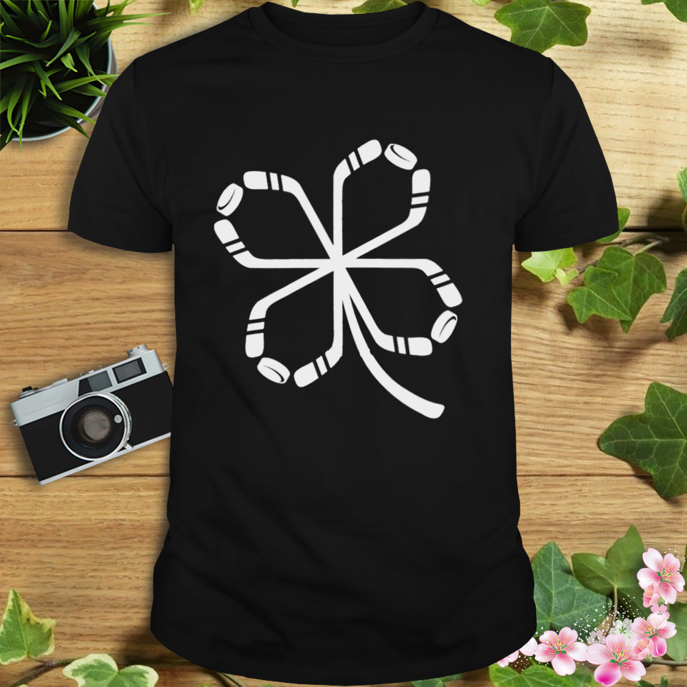 St Patrick’s Day Ice Hockey Shamrock Products Lucky Hockey Shirt