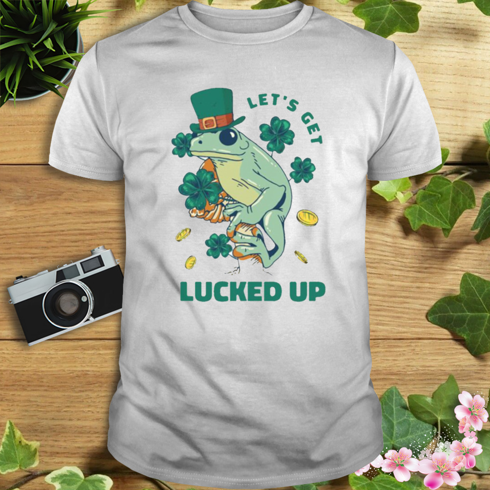 St Patrick’s Day Irish Leprechaun Frog Let’s Get Lucked Up shirt