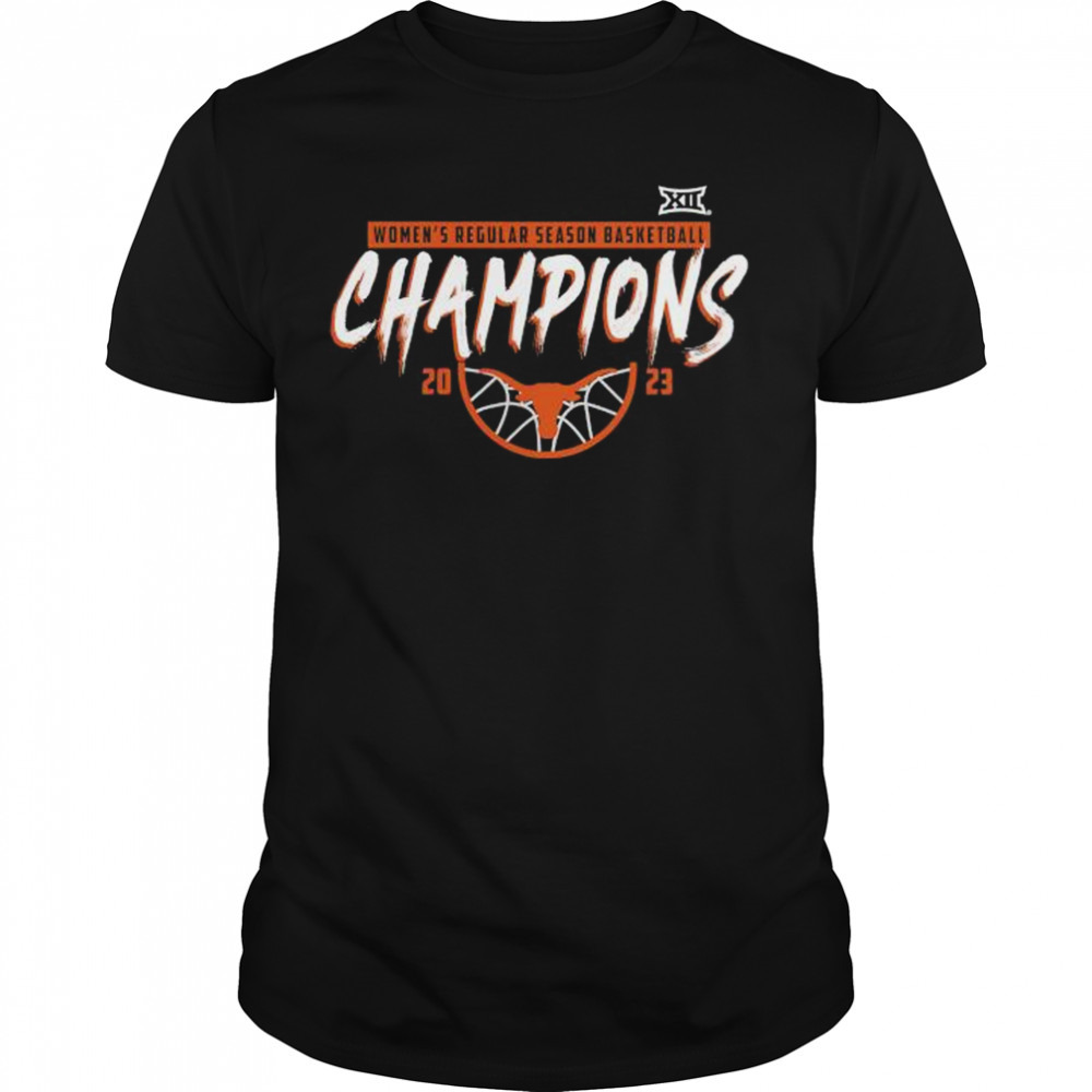 Texas Longhorns 2023 Big 12 Women’s Basketball Regular Season Champions T-Shirt