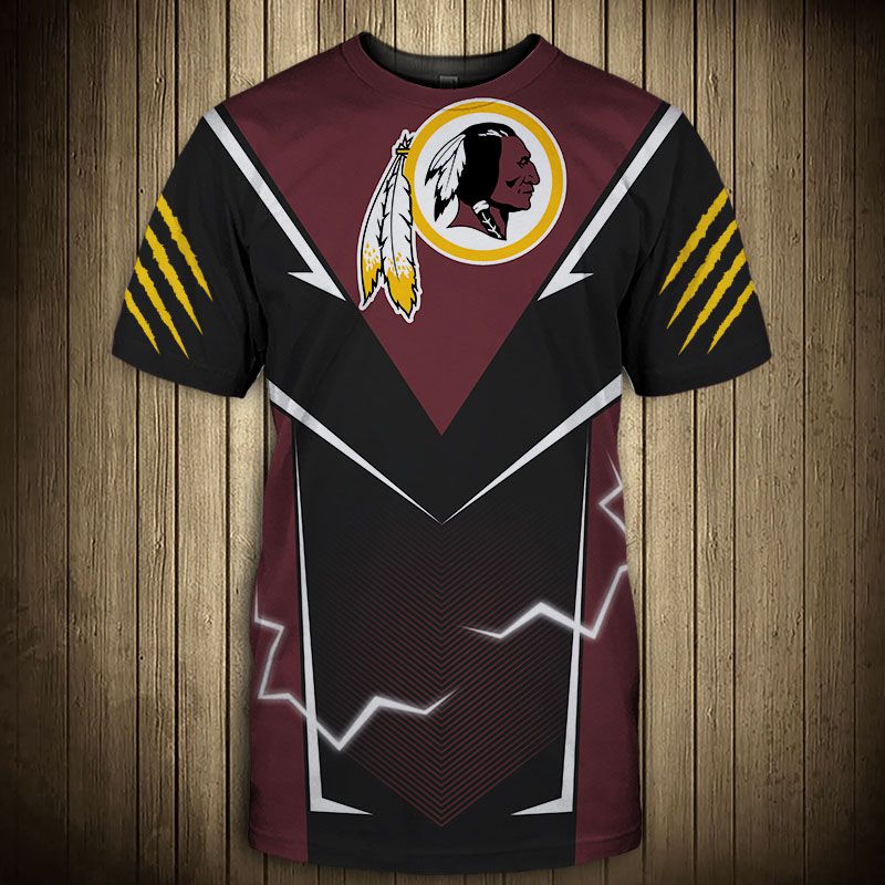 Washington Football Team T-shirt lightning graphic gift for men
