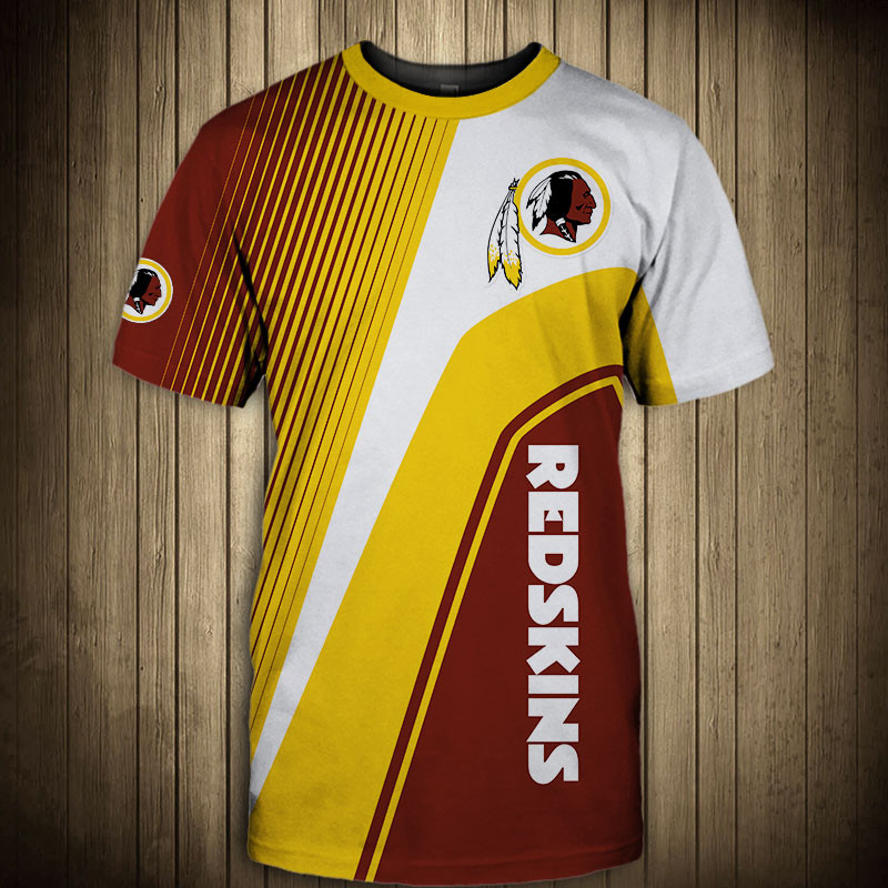 Washington Redskins T-shirt 3D Short Sleeve O Neck gift for fan NFL