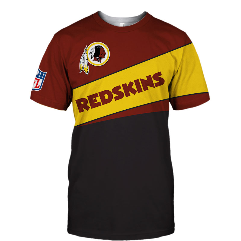 Washington Redskins T-shirt 3D new style Short Sleeve gift for fan