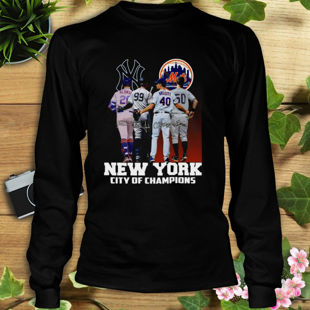 Official 2023 New York City Of Champions New York Yankees And New York Mets  Signatures T-shirt - Masteez