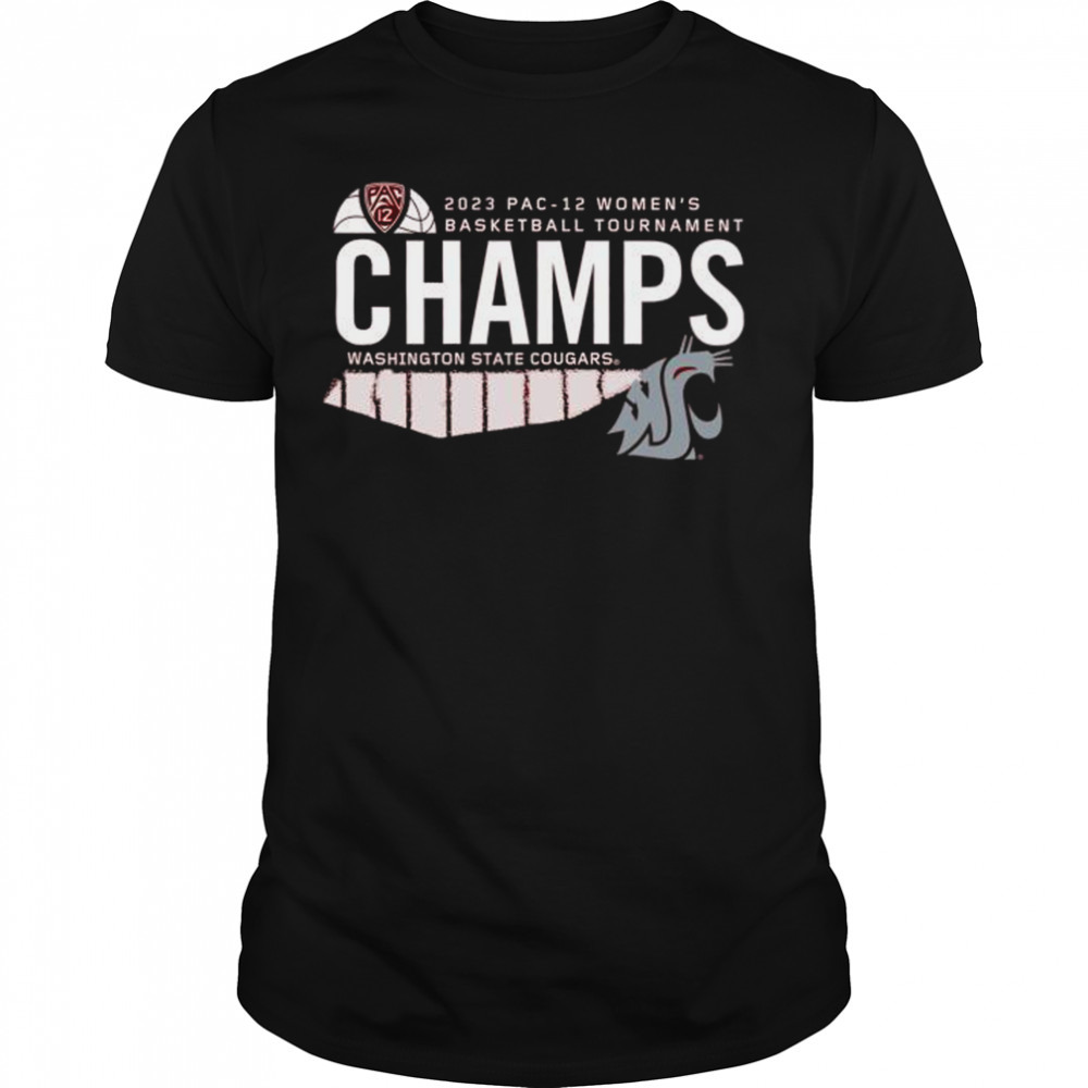 2023 PAC-12 Women’s Basketball Conference Tournament Champions Washington State Cougars shirt