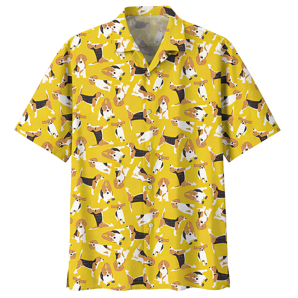 Beagle Yellow Nice Design Unisex Hawaiian Shirt For Men And Women Dhc17062974