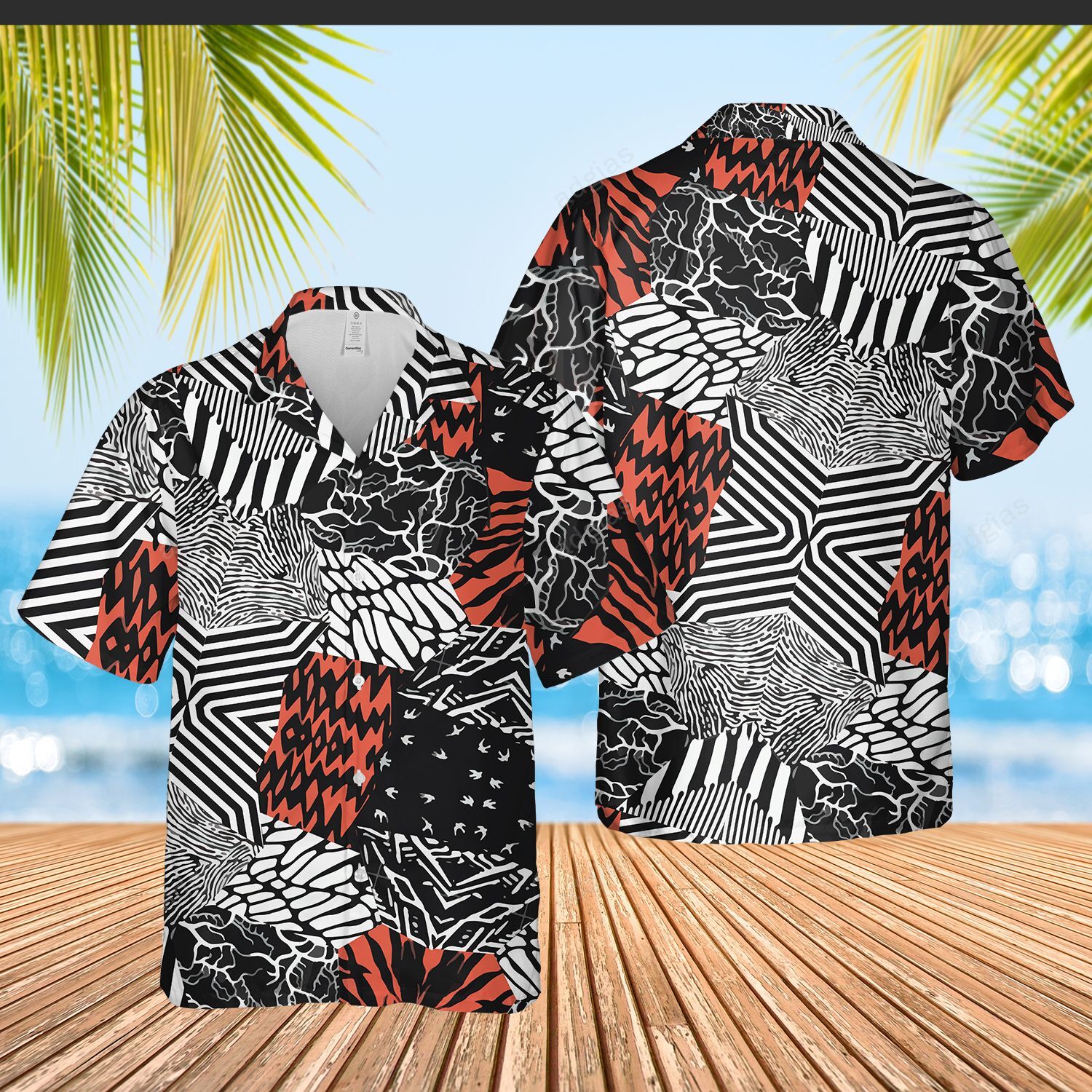 Blurry Hawaiian Short Sleeve Shirt
