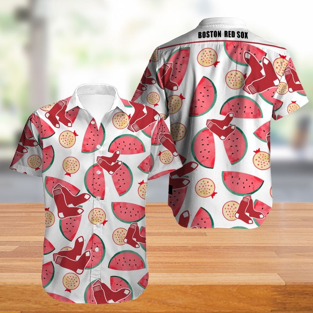 Boston Red Sox Logo And Yellow Flower Tropical Hawaiian Shirt For Fans -  Freedomdesign