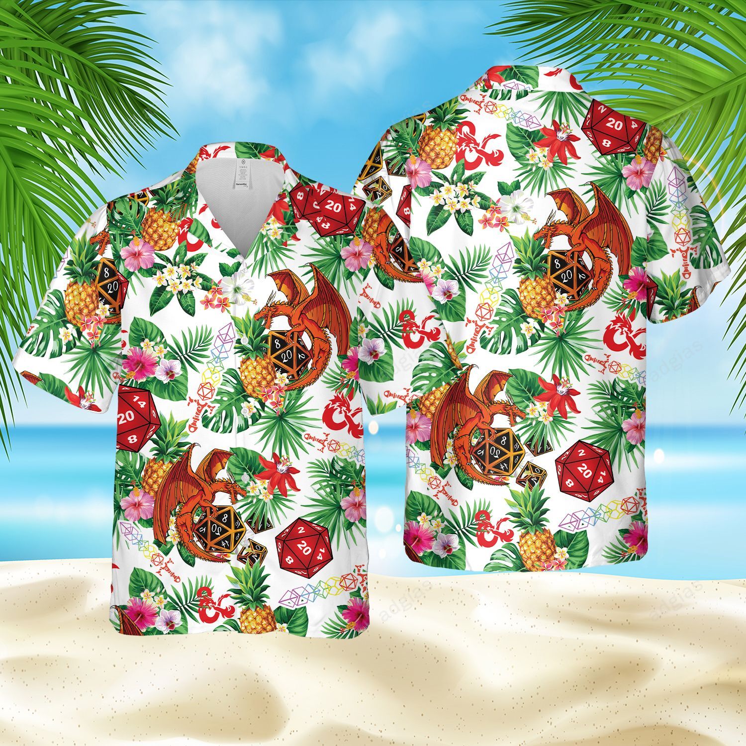 DDG Hawaii Style Summer Beach Hawaiian Shirt