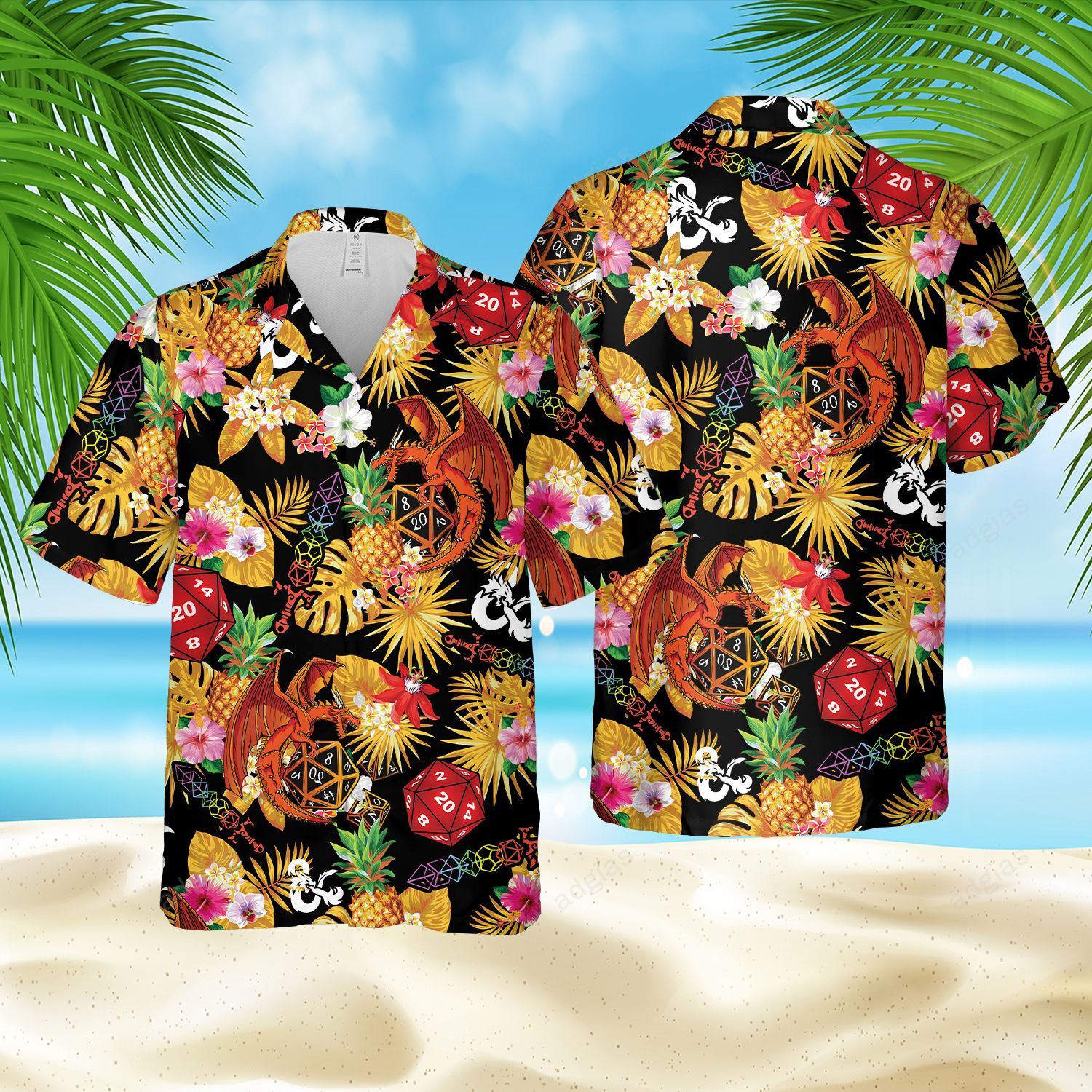 DDG Tropical Summer Beach Hawaiian Shirt