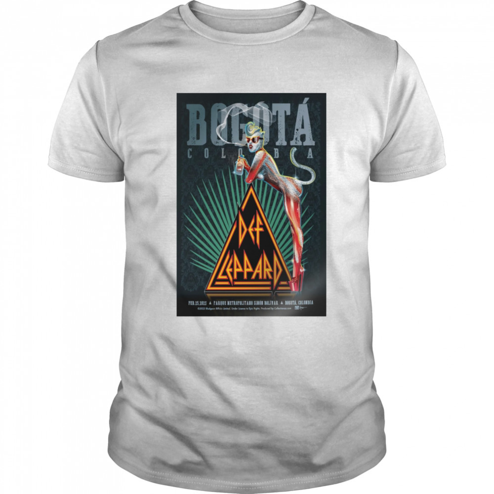 Def Leppard Colombia Feb 25 2023 Parque Simón Bolívar Bogotá Poster shirt