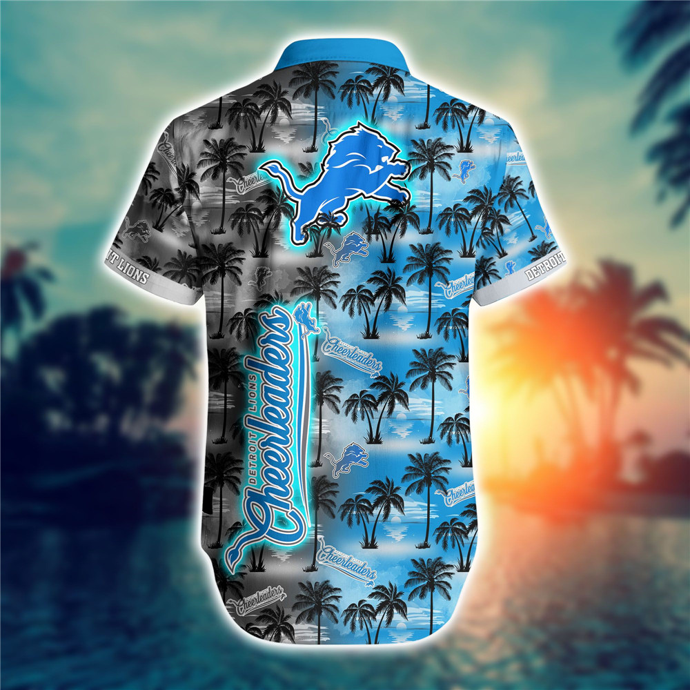 Detroit Lions Hawaiian Shirts flower gift for summer 2022 - Trend