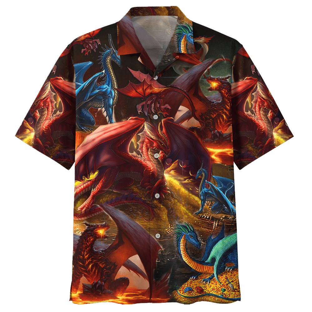 Dragon Red Awesome Design Unisex Hawaiian Shirt For Men And Women Dhc17062914