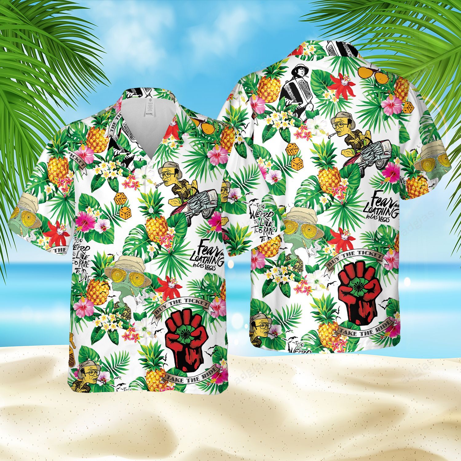 FALILV Aloha Summer Beach Hawaiian Shirt