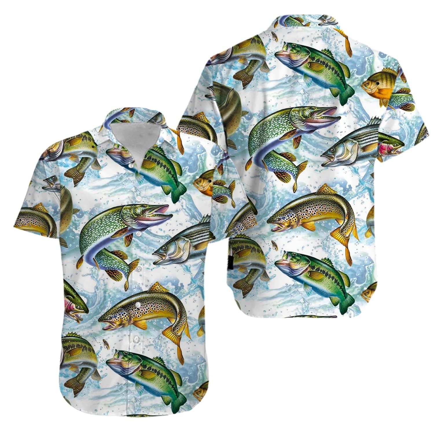 Freshwater Fishing Hawaiian Shirts #KV