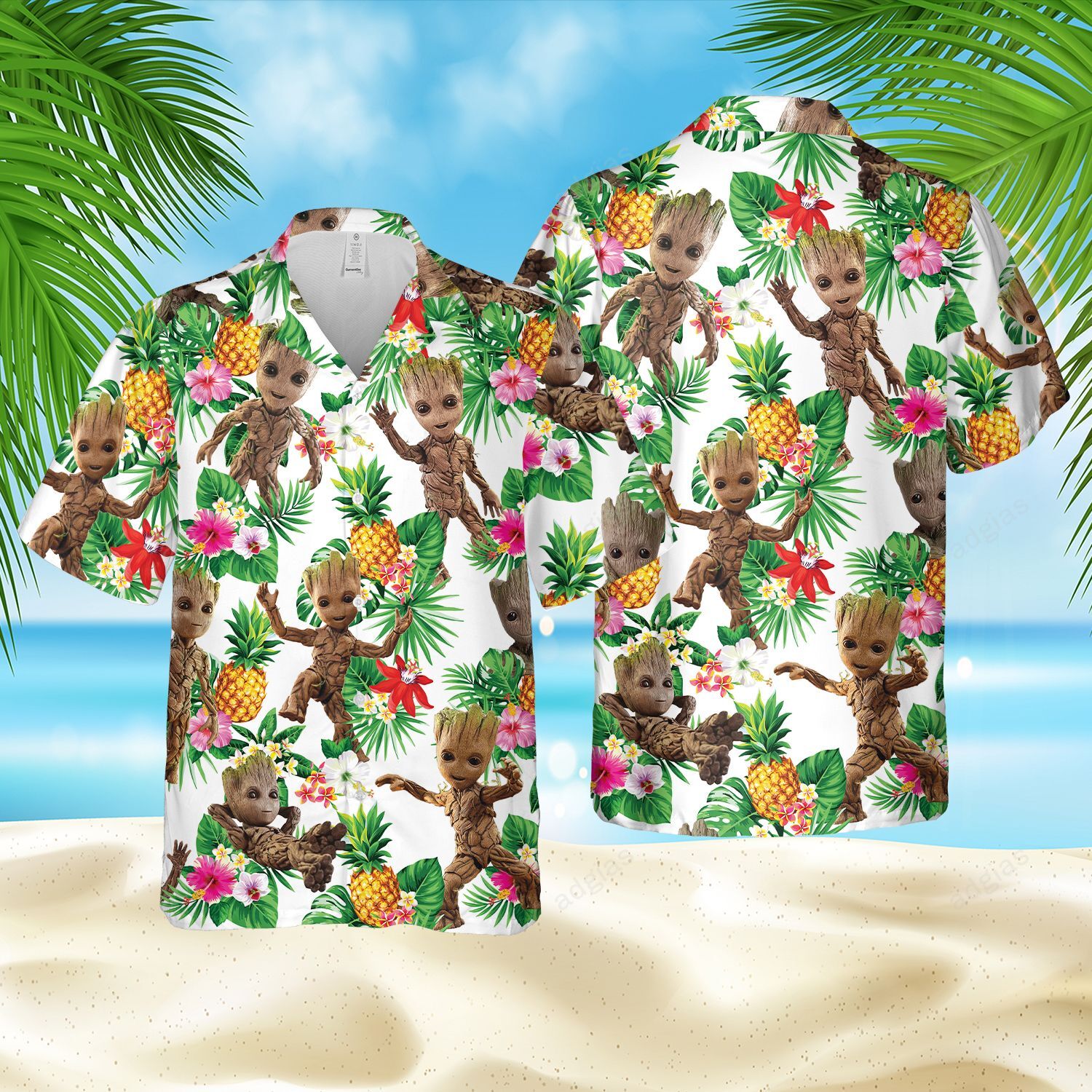 G-MC Hawaii Style Hawaiian Summer Shirt