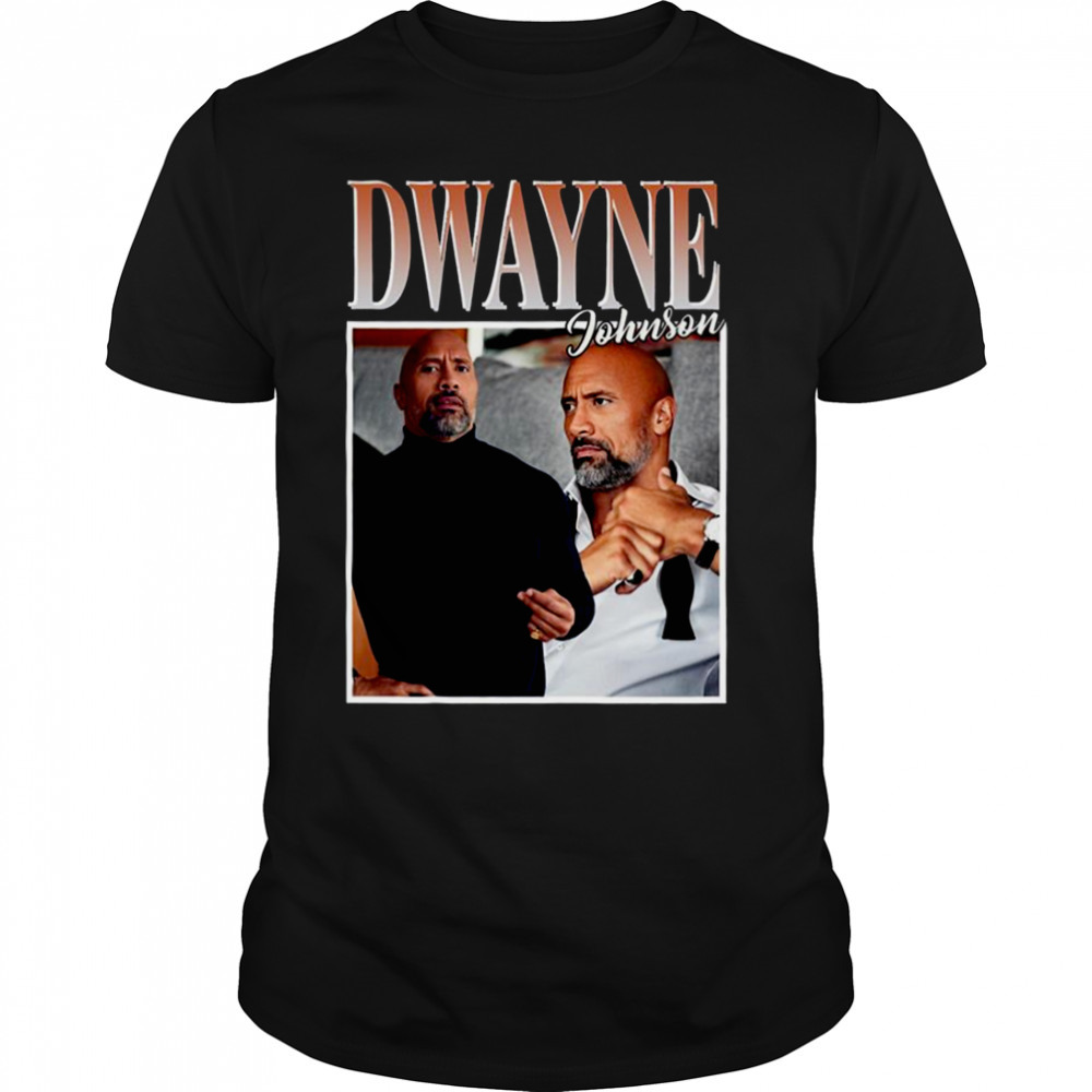 Gentleman Dwayne Johnson Collage shirt