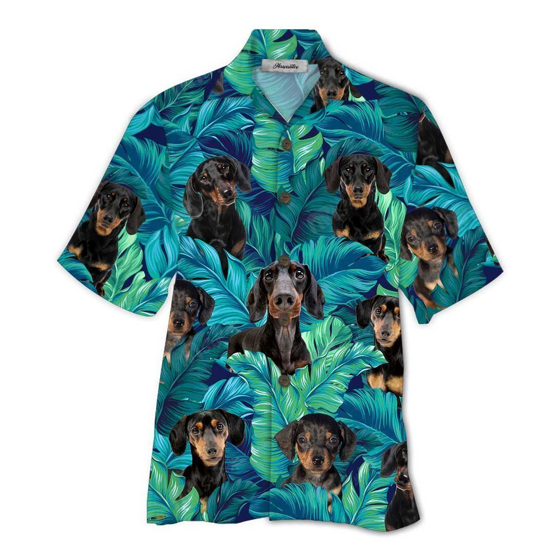 Hawaiian Shirt Dachshund Tropical