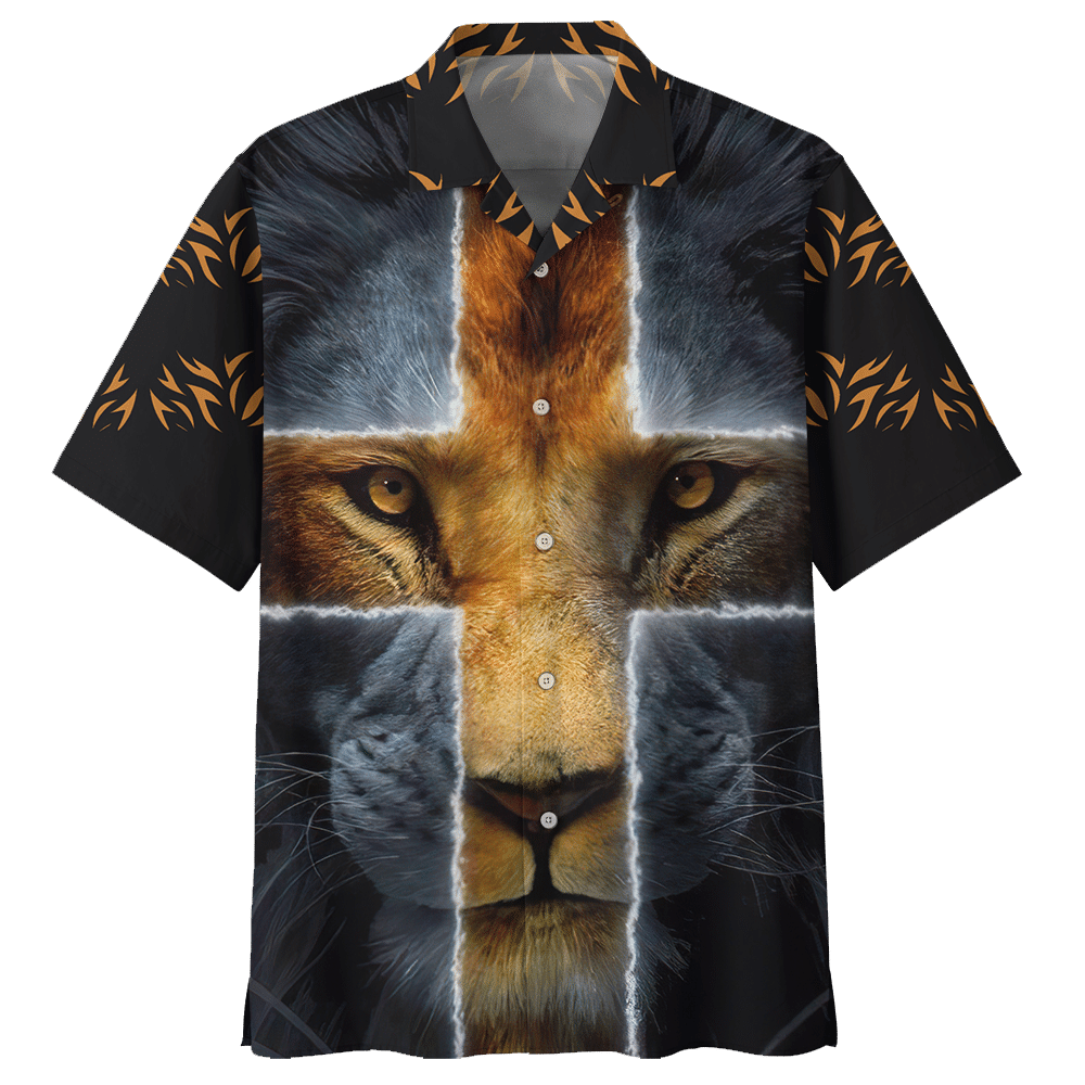 Lion Black Unique Design Unisex Hawaiian Shirt For Men And Women Dhc17062935