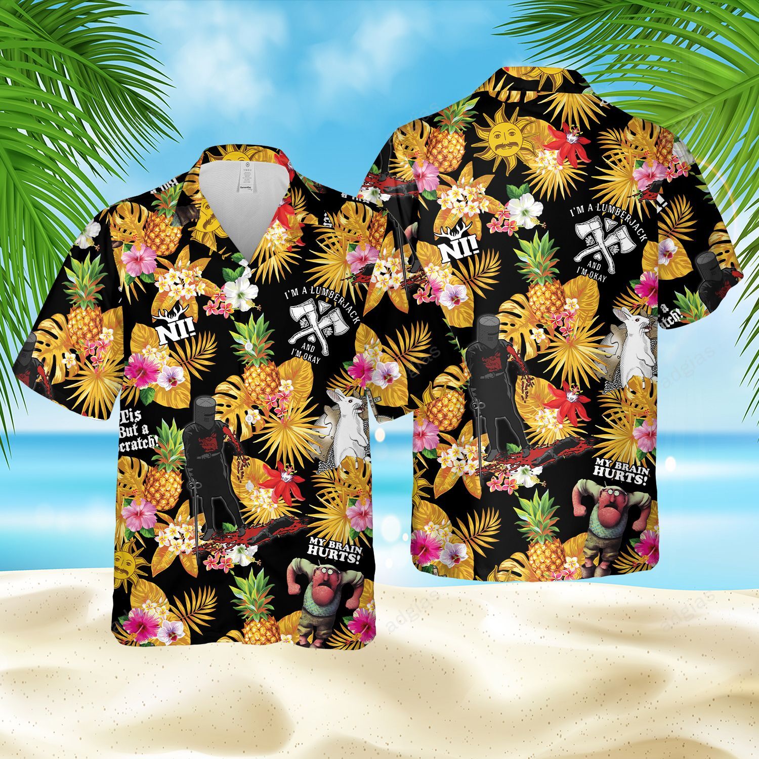 MP69 Tropical Hawaiian Shirt Summer Beach