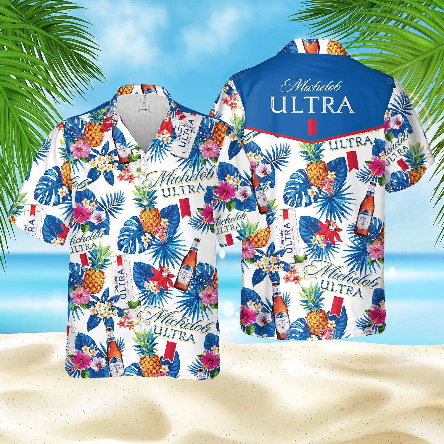 MUB Aloha Hawaii Style Hawaiian Summer Shirt