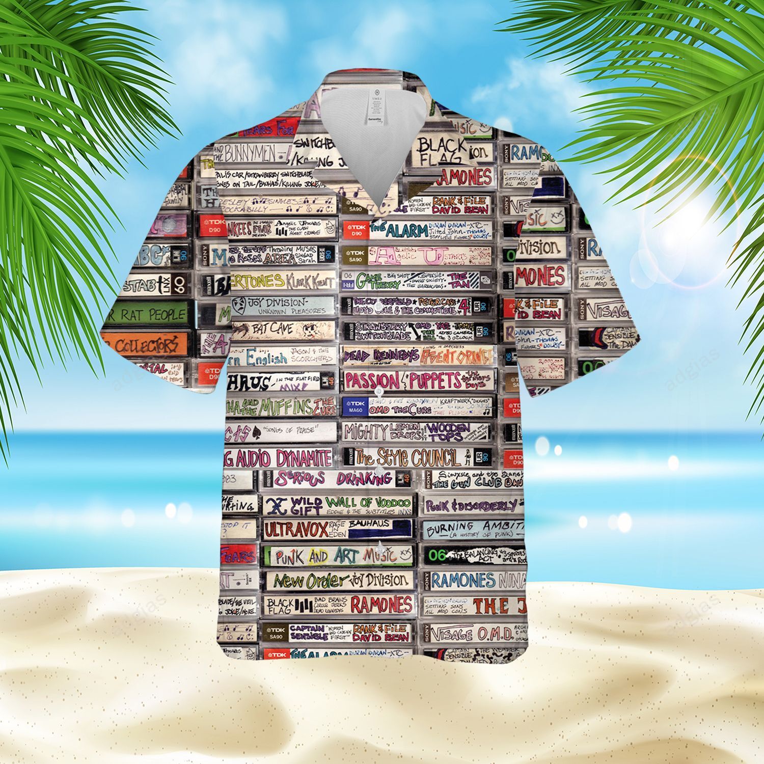 Mix Tapes Hawaiian Rock Hiphop Music Fans Summer Shirt
