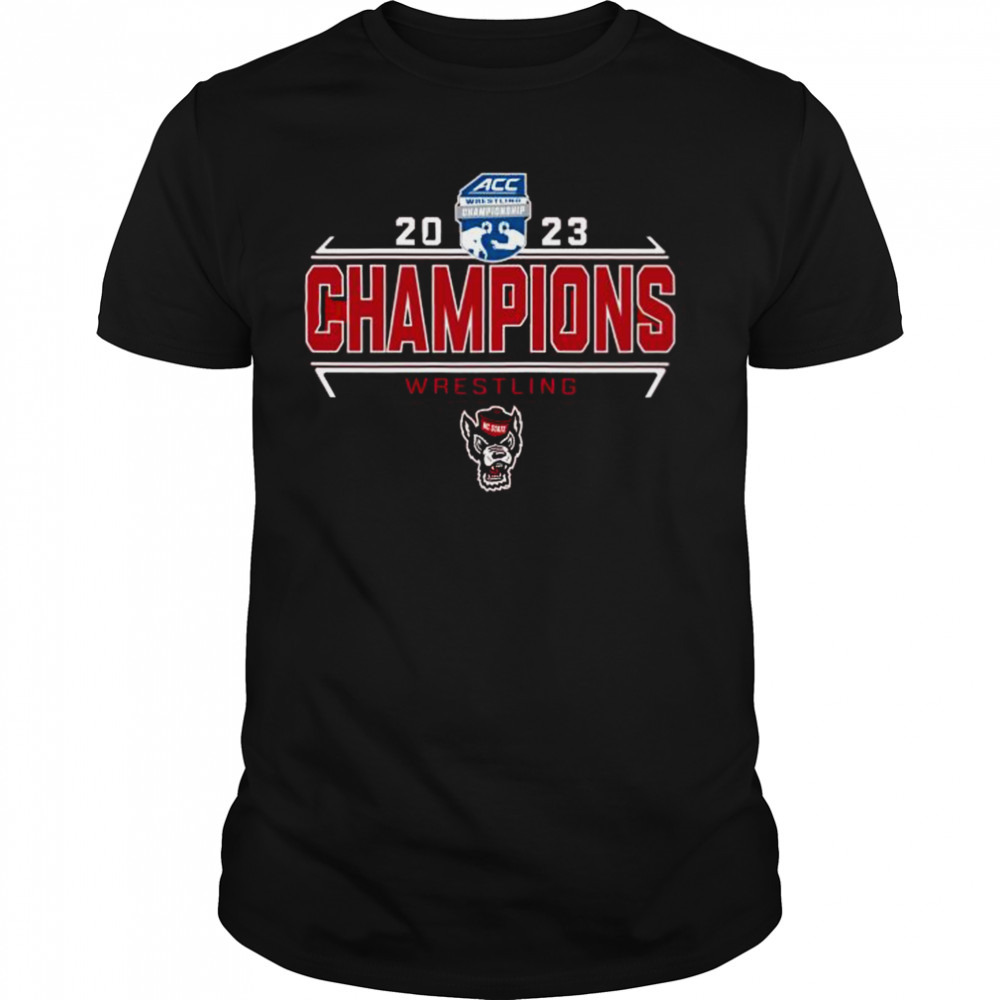 NC State Wolfpack 2023 ACC Wrestling Tournament Champions Locker Room shirt