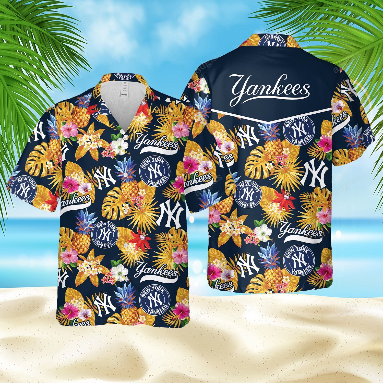 NYK Tropical Summer Beach Hawaii Style Hawaiian Shirt