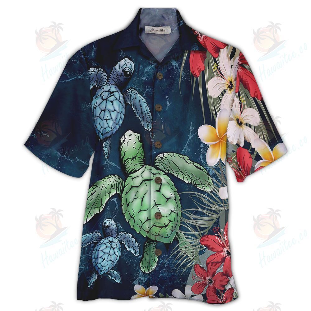 Turtle Colorful Unique Design Unisex Hawaiian Shirt For Men And Women Dhc17062301