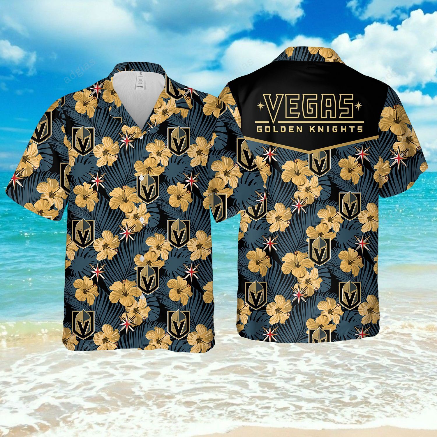 Vega Hockey Hawaiian Summer Beach shirt