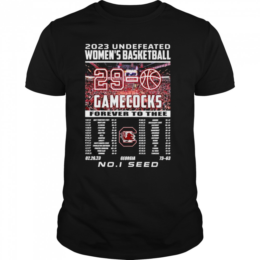 2023 Undefeated Women’s Basketball Gamecocks Shirt
