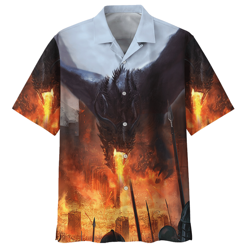 Dragon  Orange Nice Design Unisex Hawaiian Shirt For Men And Women Dhc17062882