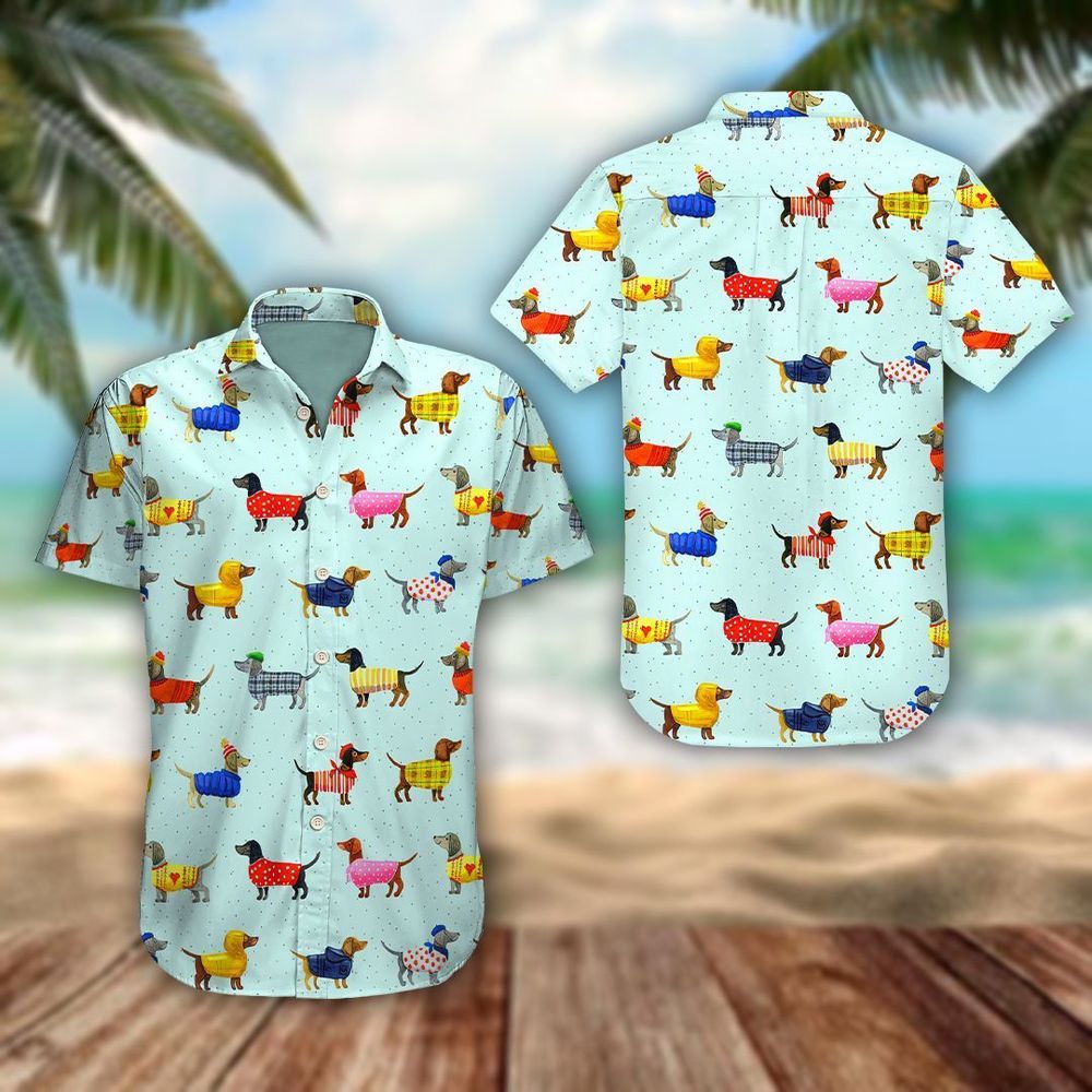 Funny Dachshun Blue Amazing Design Unisex Hawaiian Shirt For Men And Women Dhc17063059 Funny Dachshun Blue Amazing Design Unisex Hawaiian Shirt For Men And Women Dhc17063059