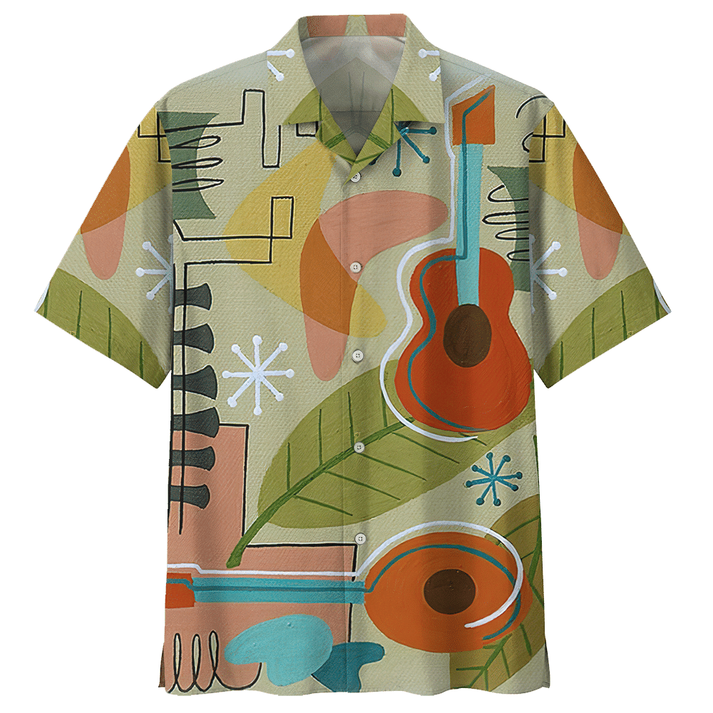 Guitar Colorful Amazing Design Unisex Hawaiian Shirt For Men And Women Dhc17062465