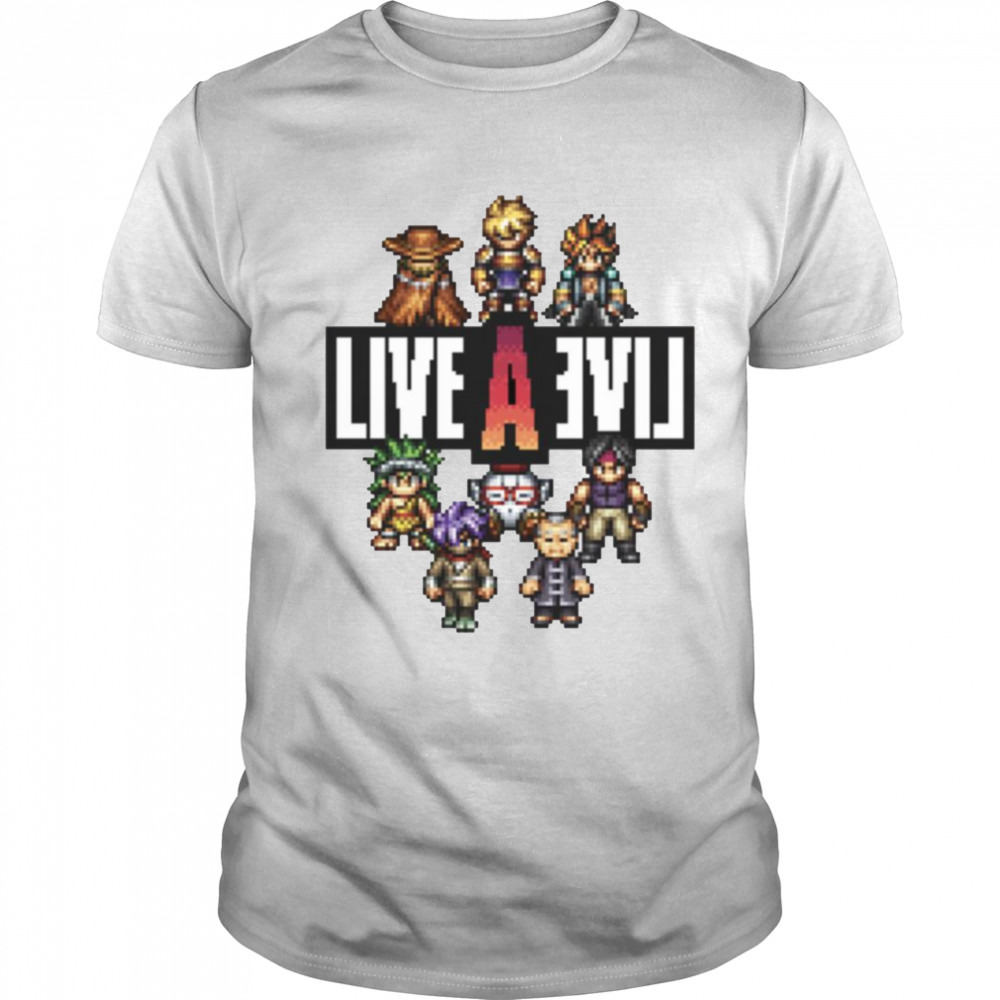 Live A Live Time Period Heroes Pixel Art shirt