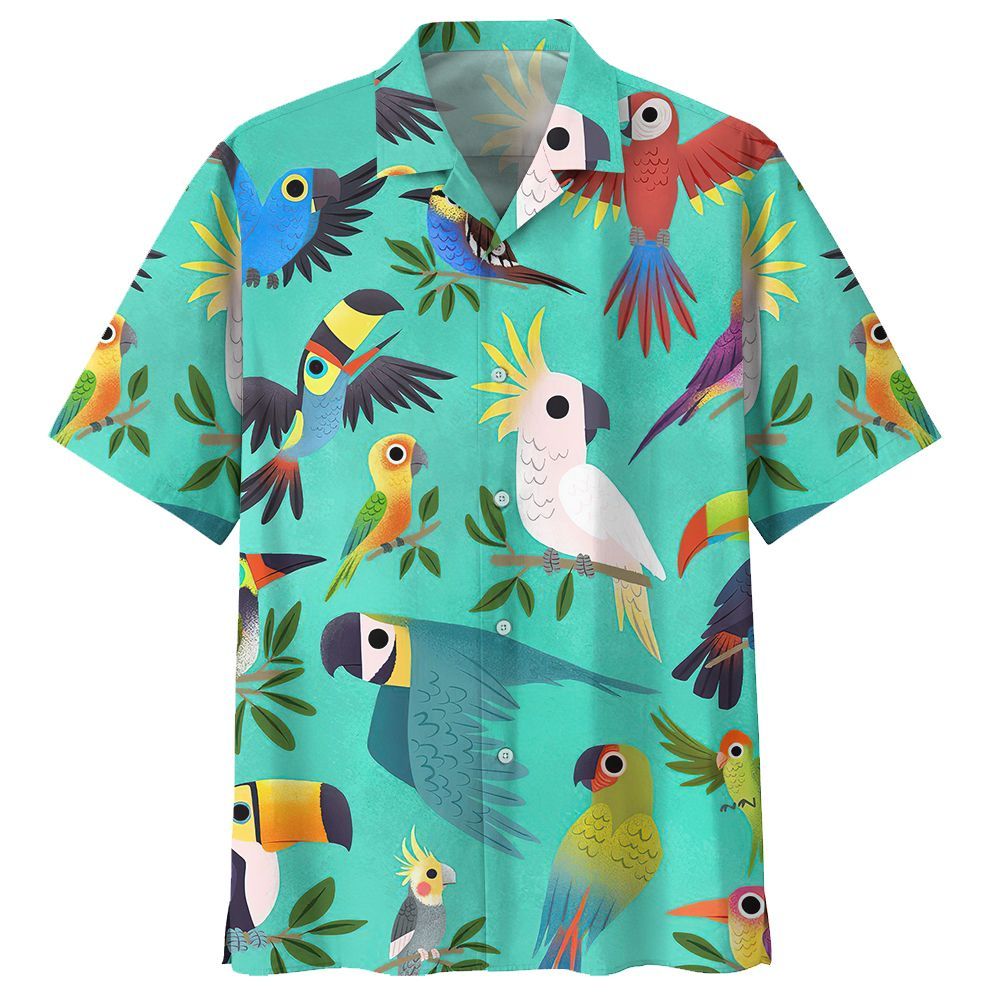 Parrot Blue Awesome Design Unisex Hawaiian Shirt For Men And Women Dhc17062981
