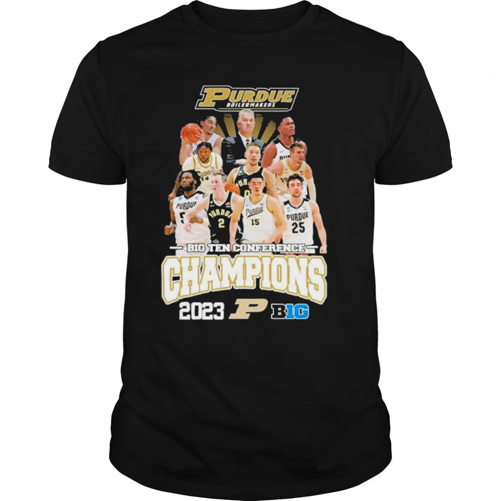 Purdue boilermakers players 2023 big ten conference champions shirt
