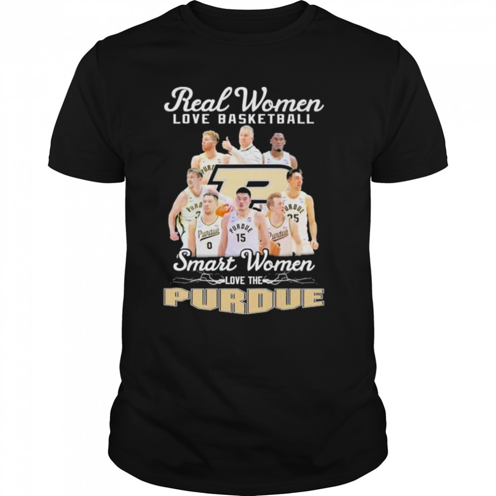 Real women love basketball smart women love the Purdue Boilermakers 2023 shirt