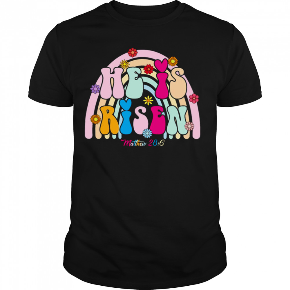 Retro He Is Risen Easter Shirt