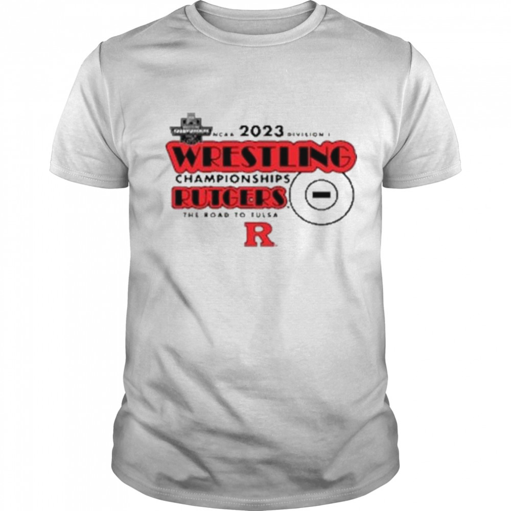 Rutgers Scarlet Knights 2023 NCAA DI Wrestling Championship The Road To Tulsa Shirt
