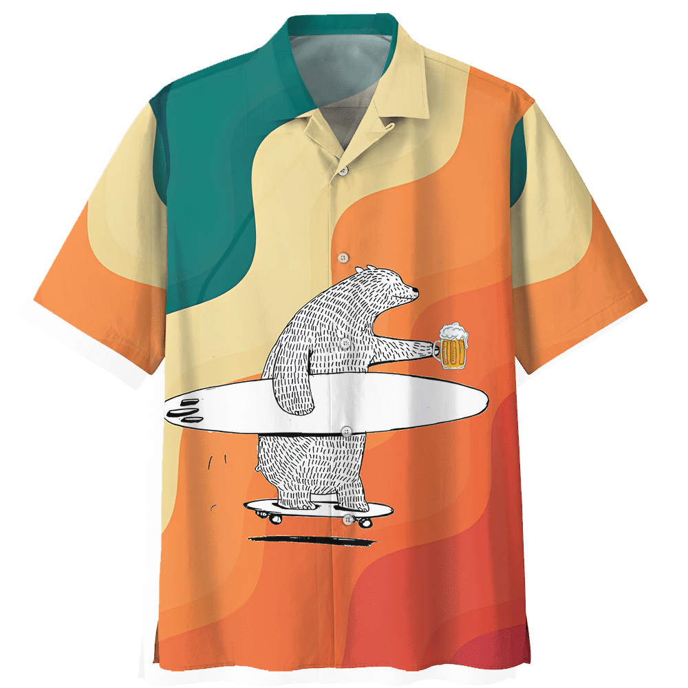 Surfing  Orange High Quality Unisex Hawaiian Shirt For Men And Women Dhc17062770