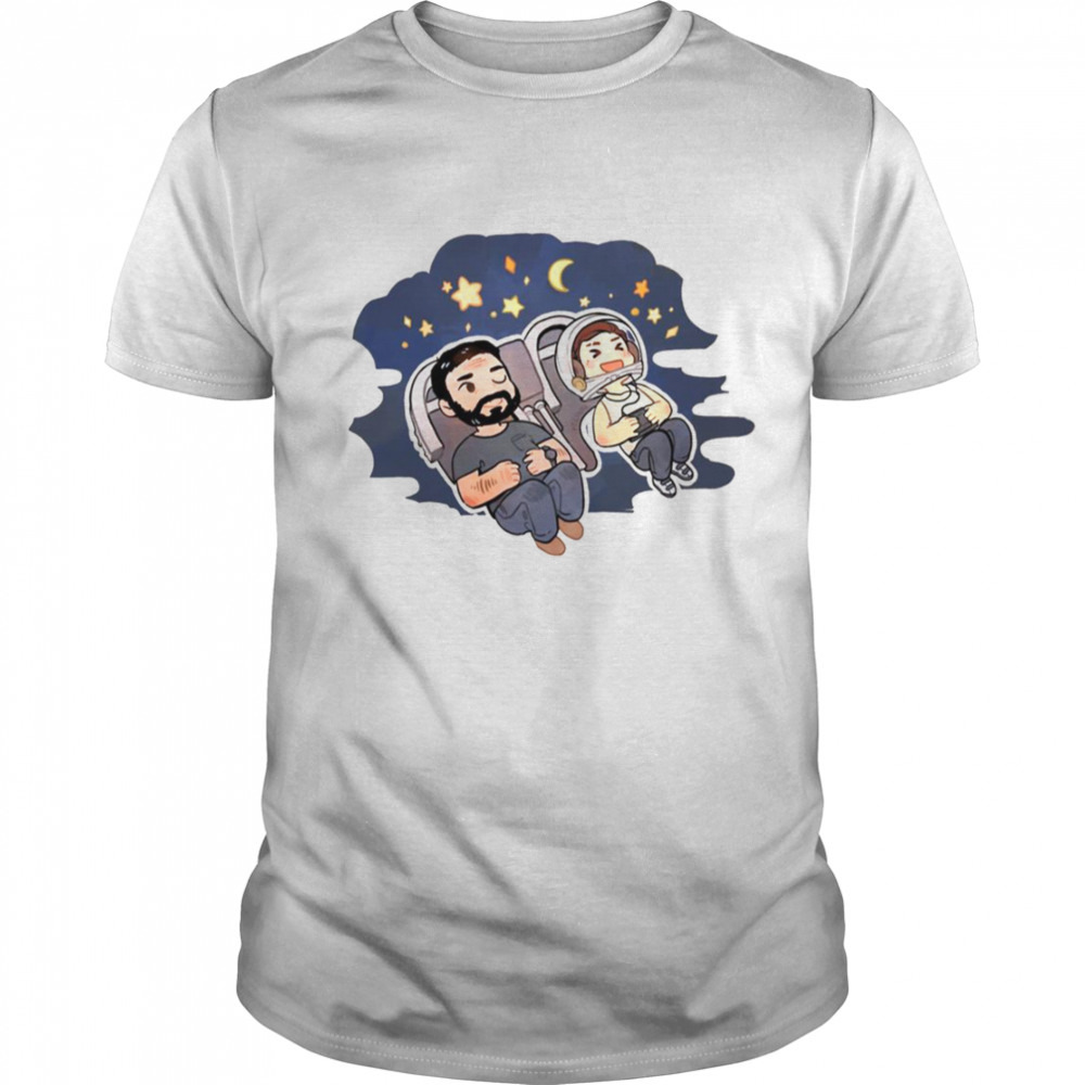 The Last Of Us Joel And Ellie Family Starry Night shirt