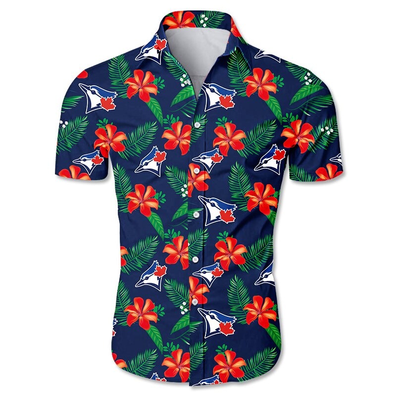 Toronto Blue Jays Tropical Flower Set 3D Hawaiian Shirt And Short Gift For  Men And Women - Limotees