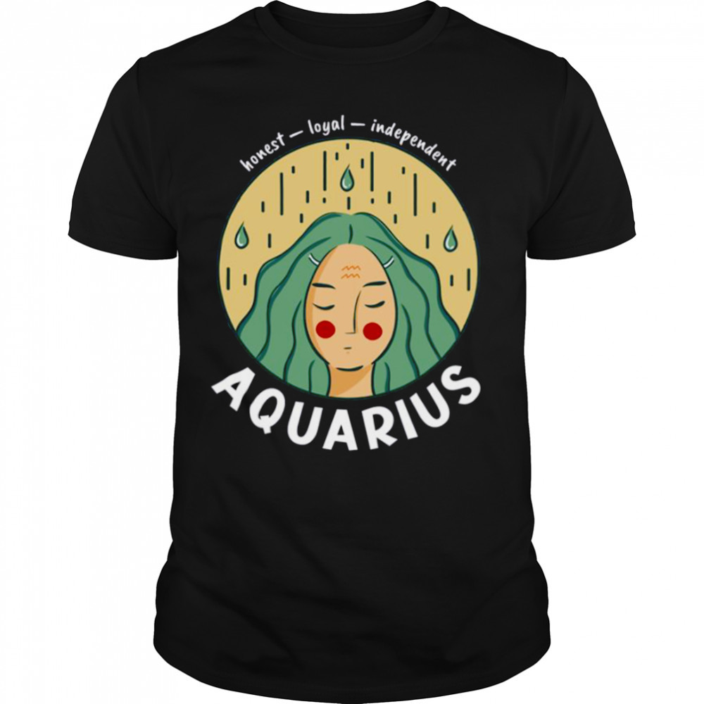 Aesthetic Aquarius Zodiac Girl shirt