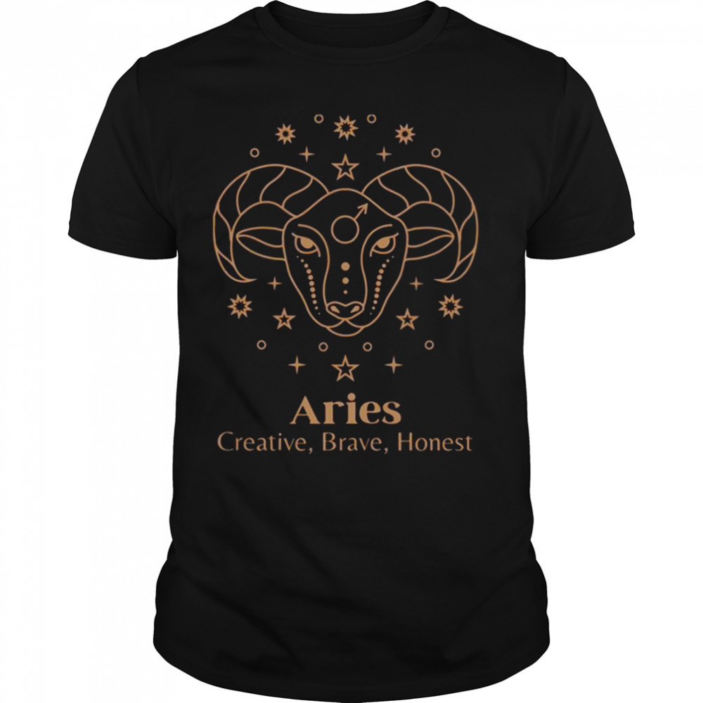 Aries Art Zodiac Design Aesthetic shirt