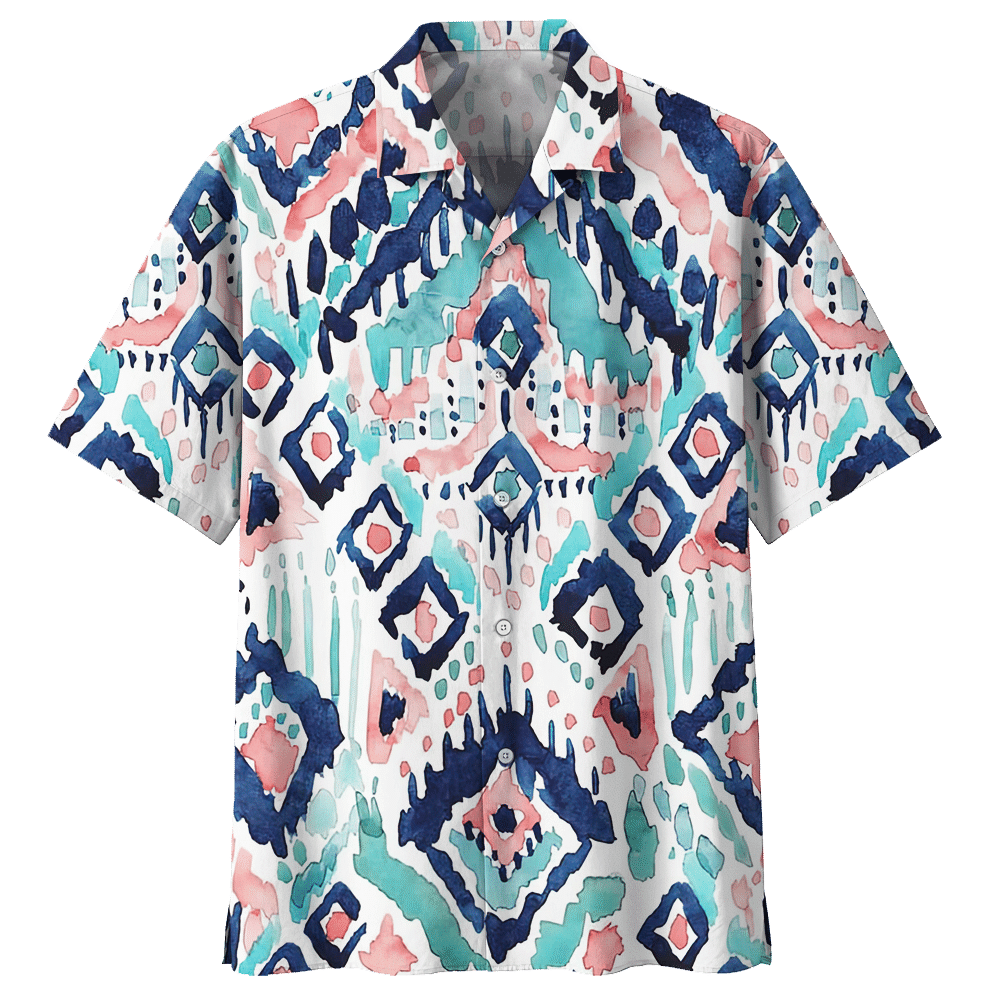 Bohemian  Blue High Quality Unisex Hawaiian Shirt For Men And Women Dhc17062487