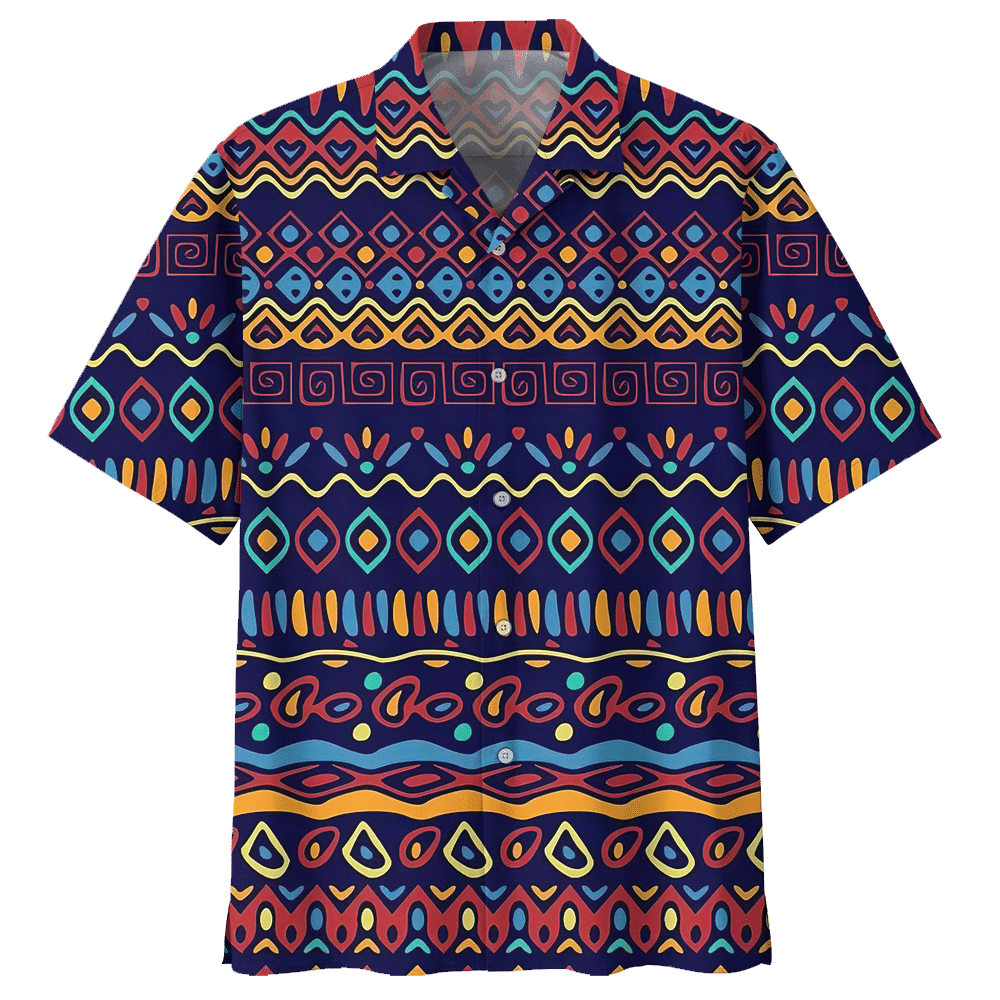 Bohemian  Colorful Unique Design Unisex Hawaiian Shirt For Men And Women Dhc17062474