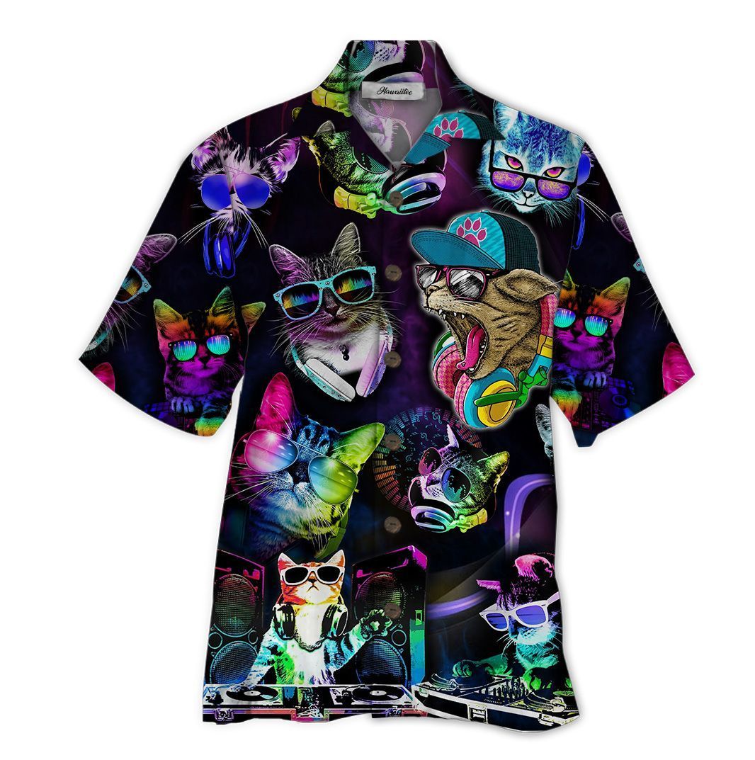 Cat Black Awesome Design Unisex Hawaiian Shirt For Men And Women Dhc17062177