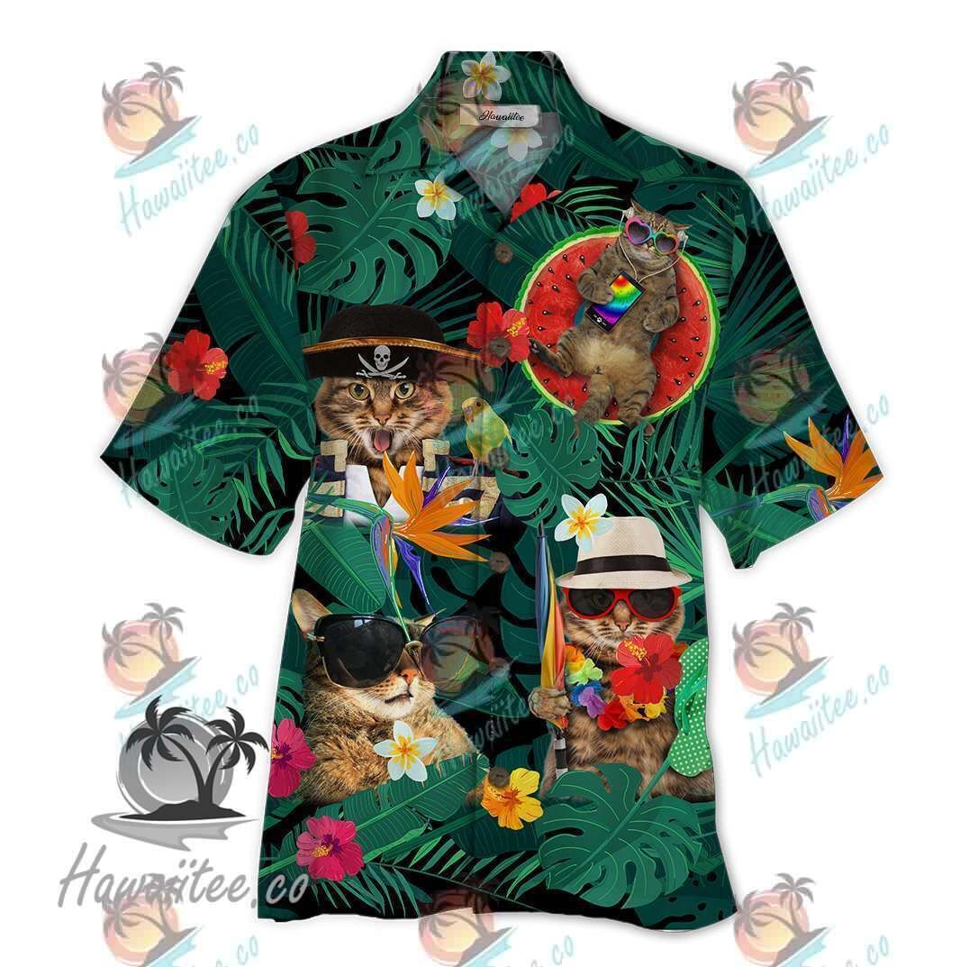 Cat Colorful Nice Design Unisex Hawaiian Shirt For Men And Women Dhc17062254