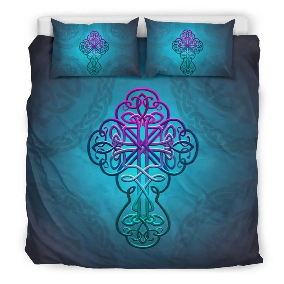 Celtic Bedding Set - Celtic Cross Duvet Cover