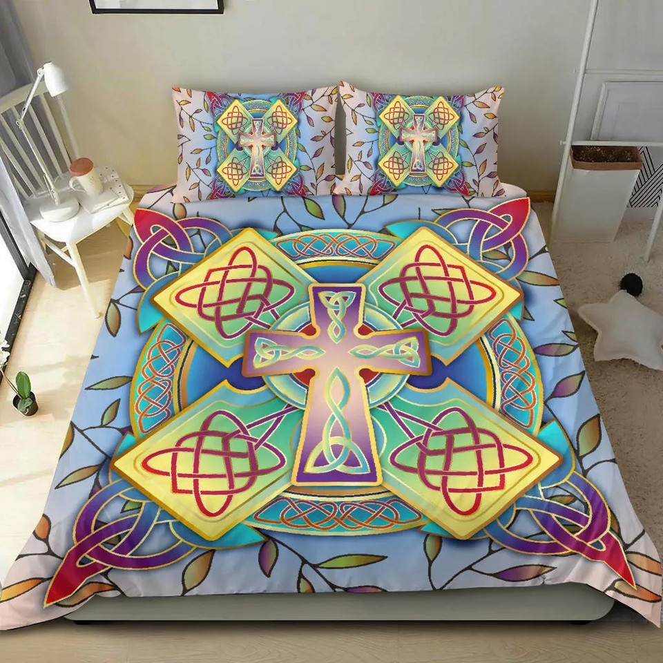 Celtic Bedding Set - Celtic Cross Spring